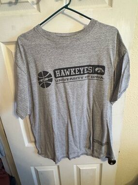 Nike Gray "Hawkeyes University of Iowa" Short Sleeve T-Shirt